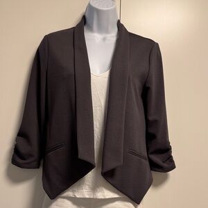 Maurices Charcoal Open Front Blazer